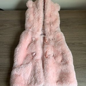Infant faux fur vest